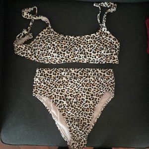 Target Cheetah Bikini with high-waisted bottoms